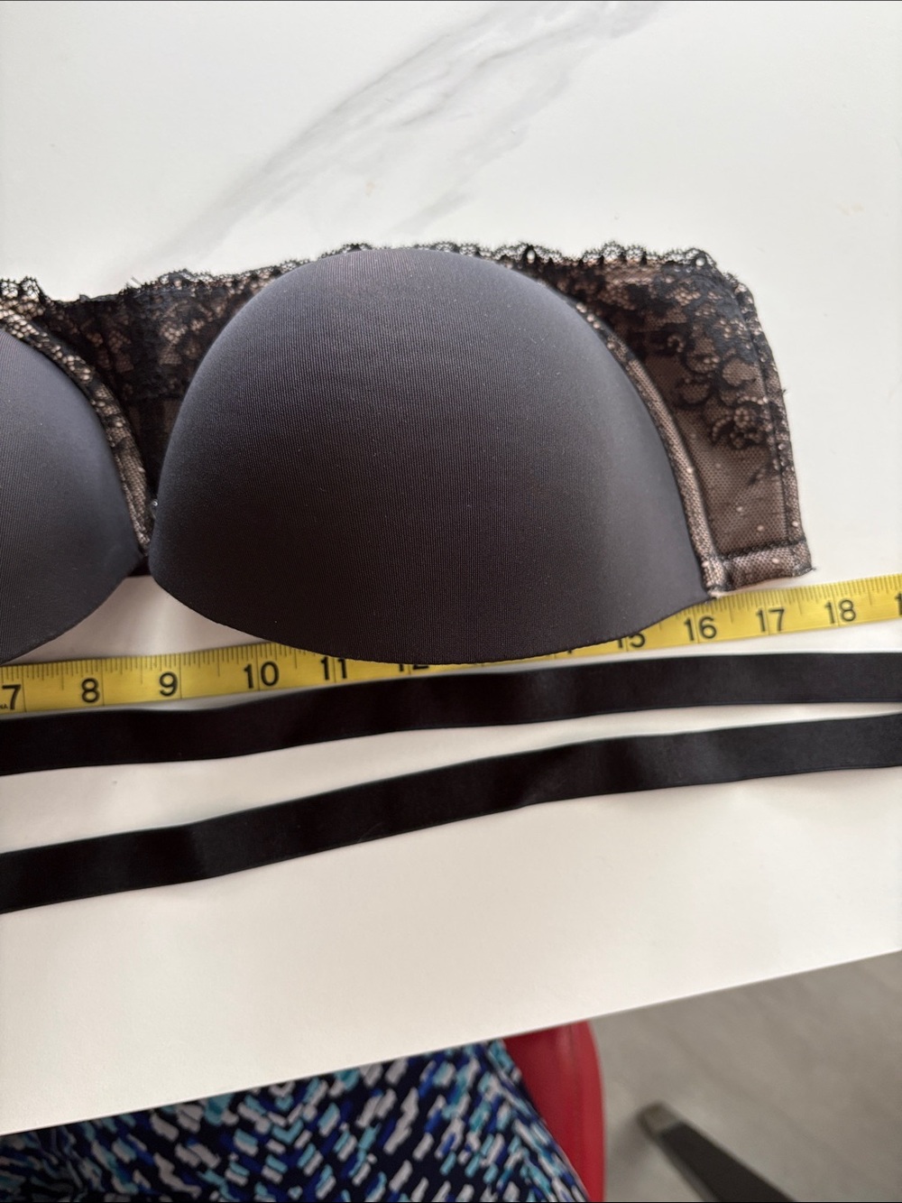 torrid Black Strapless Lace-Trim Push-Up Bra - Picture 7 of 7